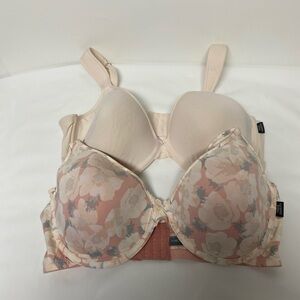 Vince Camuto pink and Pink Floral Bra Underwire Size 40D